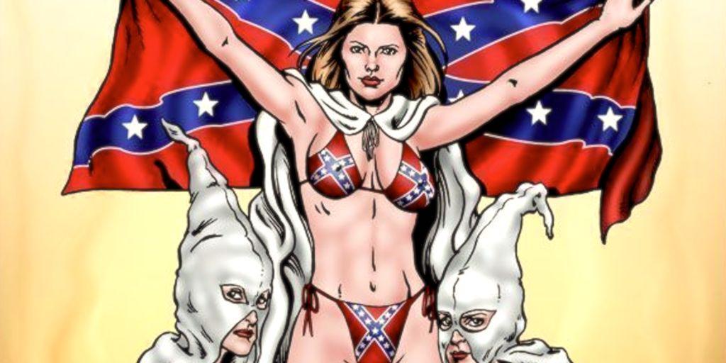 Negermand knepper hvide kvinder fra Ku Klux Klan