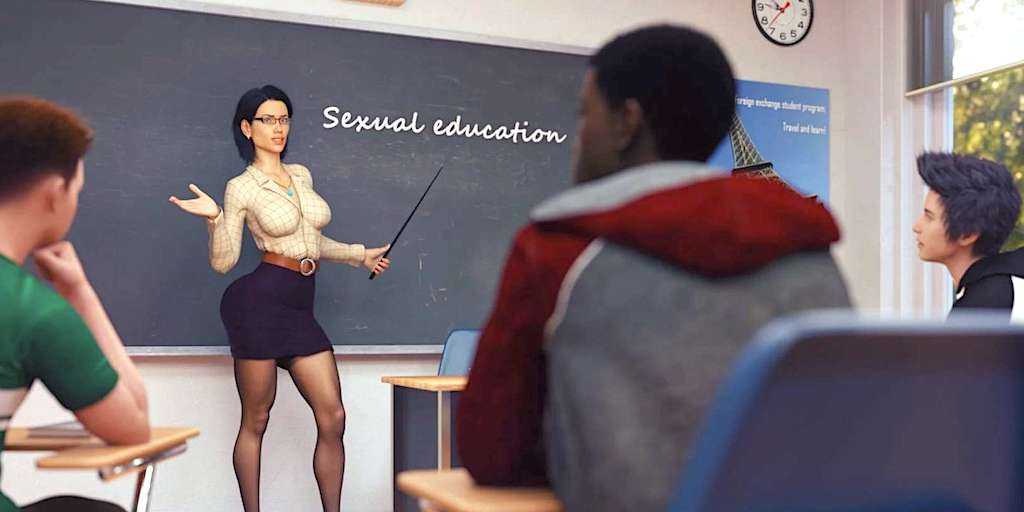 Lærerinde giver skoledrenge seksualundervisning (NSFW)
