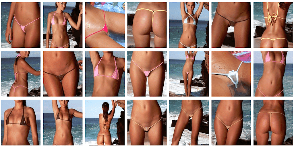 Hotte piger i MEGET små toppen og bikini-trusser (FILM & FOTOS)