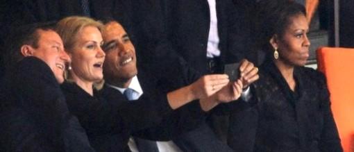 Helle Thorning-Schmidt tog et billede af sig selv og præsident Barack Obama