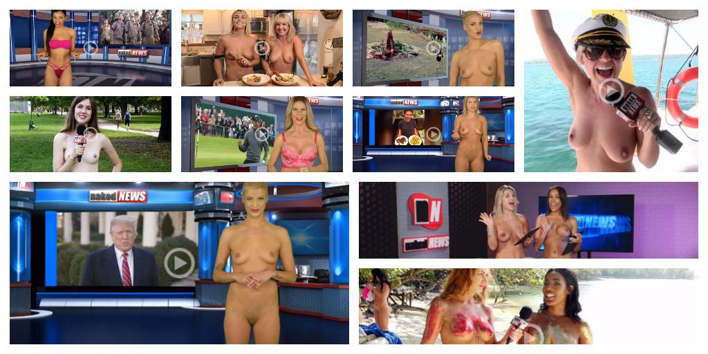 Se nyheder fortalt af tv-værter der smider alt tøjet på Tv