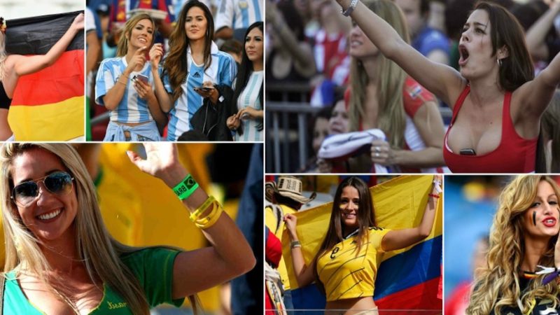 Billeder af de mest sexede fodbold fans