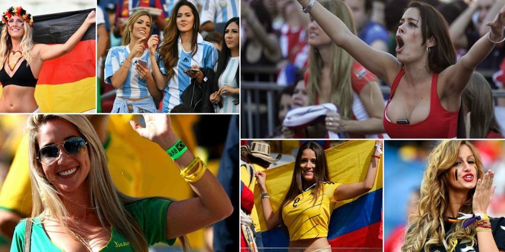 Billeder af de mest sexede fodbold fans
