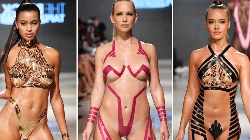 Sommer bikinimoden er tape og masser af hud! (VIDEO)