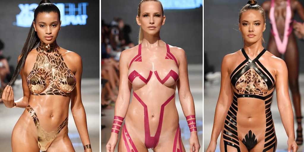 Sommer bikinimoden er tape og masser af hud! (VIDEO)