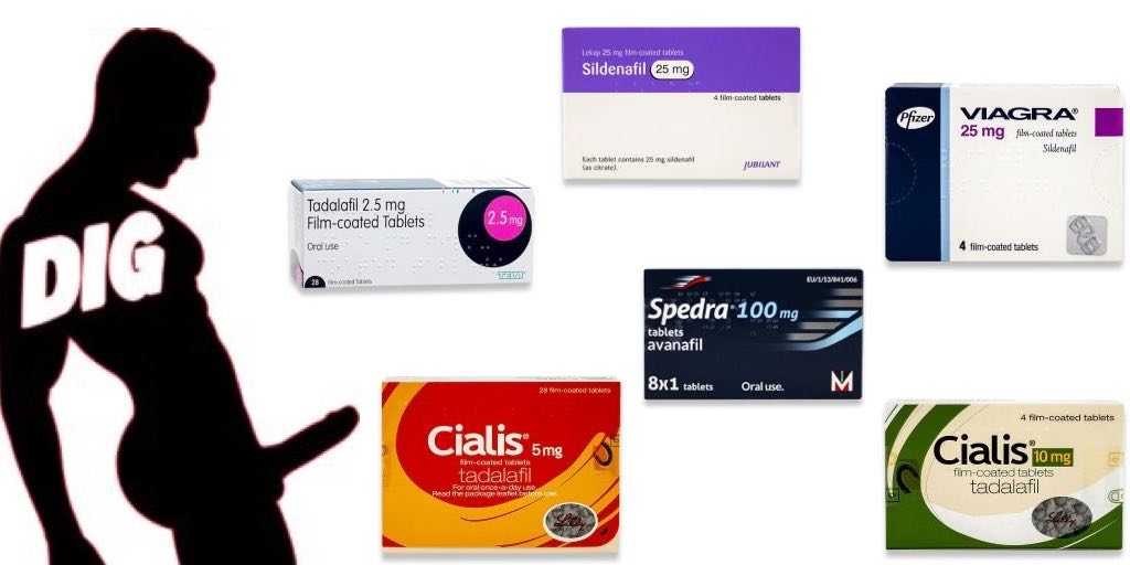 De bedste potens-piller til mænd (Sildenafil, Viagra, Spedra, Cialis,)