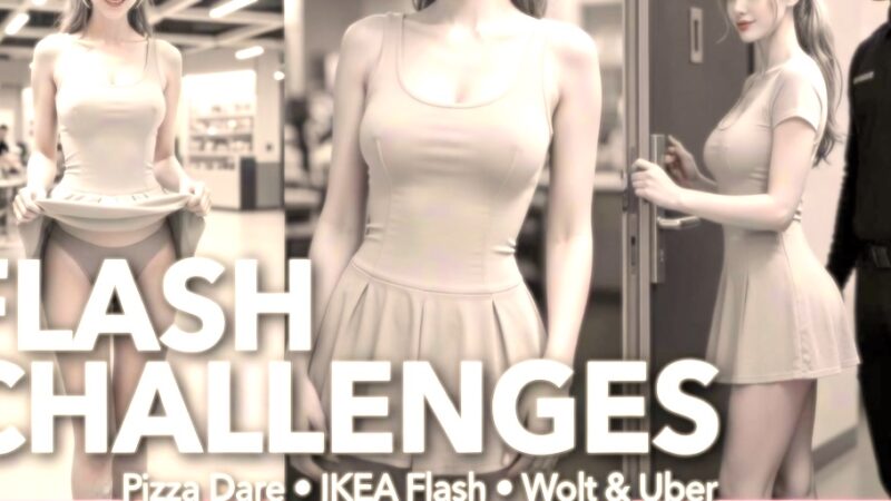 Flash challenges: Nude-drive-in, Pizza dare, Ikea Flash – Tør du?