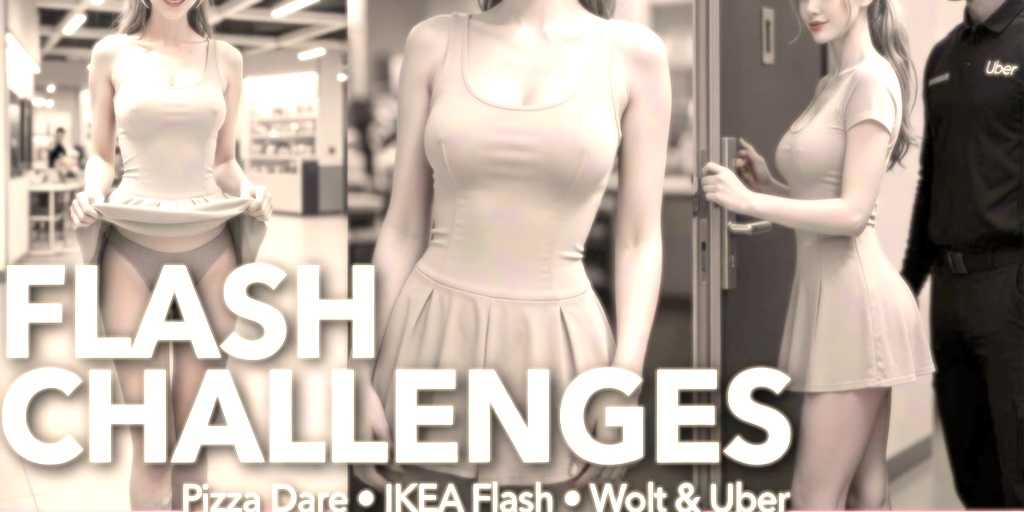 Flash challenges: Nude-drive-in, Pizza dare, Ikea Flash – Tør du?