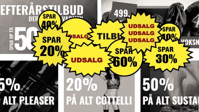 De bedste tilbud på sexlegetøj og lingeri (SPAR 50%)