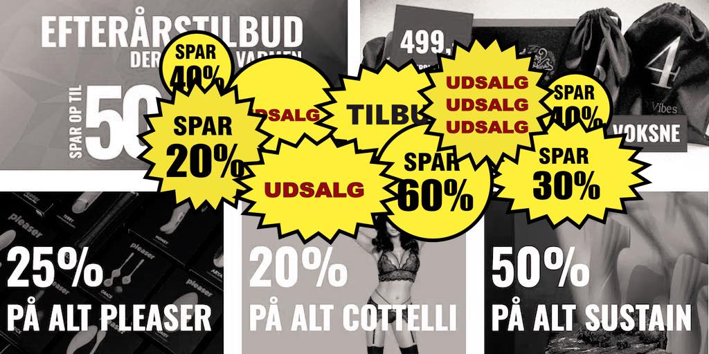 De bedste tilbud på sexlegetøj og lingeri (SPAR 50%)