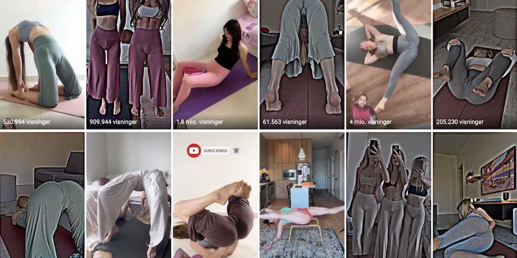 Yoga trend går viralt på sociale medier (Namaste)