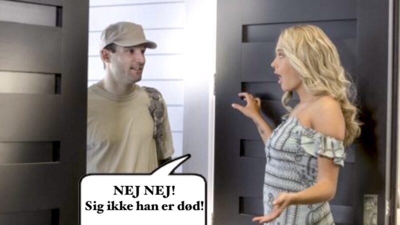 Ny soldaterpik i enkes fisse – hans sidste ønske!