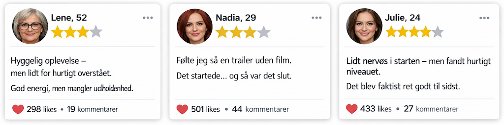 Trustpilot for Sex De sladre om din penis og præstation