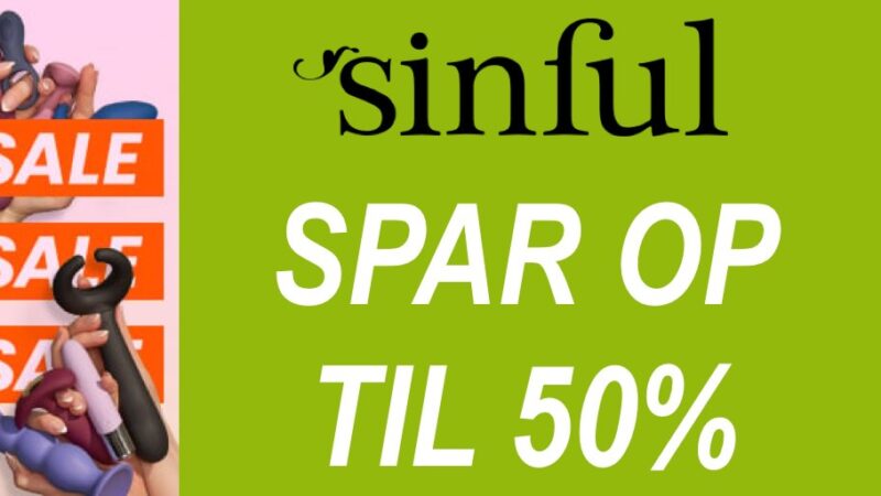 Sinfuls forårudsalg – Spar 50% på sexlegetøj!