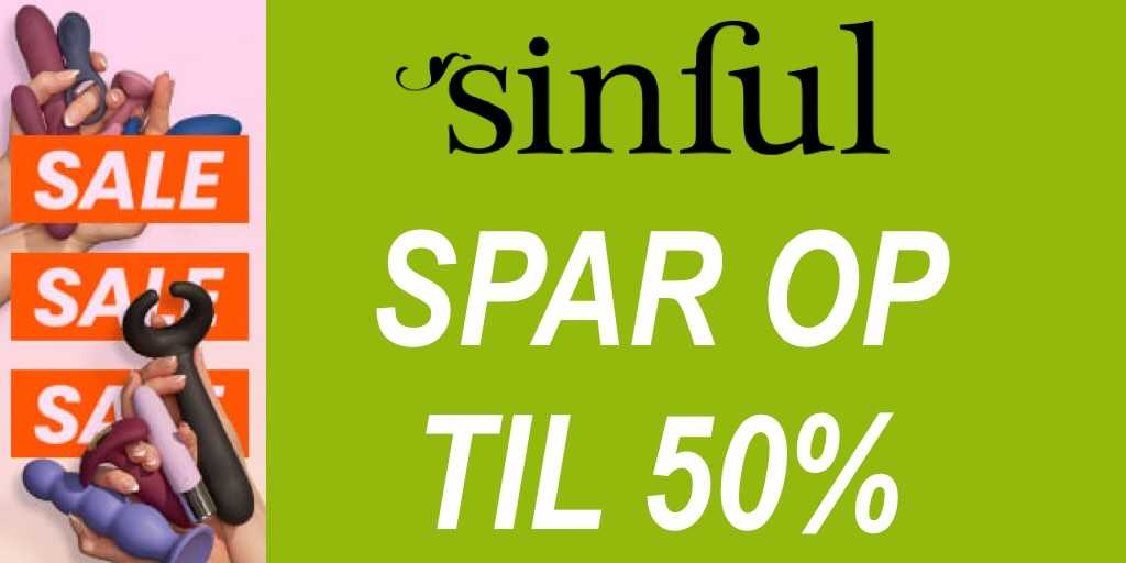 Sinfuls forårudsalg – Spar 50% på sexlegetøj!