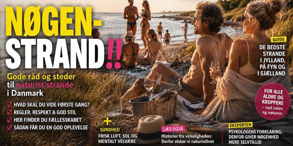 Top 15 nøgenstrande i Danmark – Prøv det!