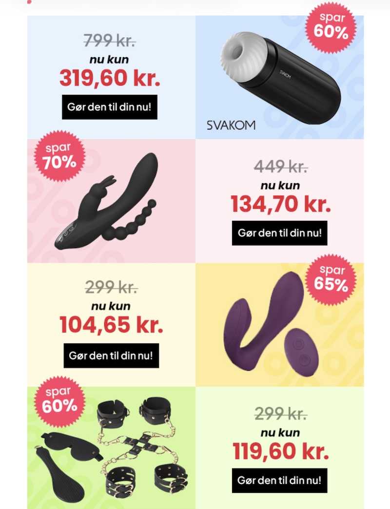 Outlet lagersalg spar 70%