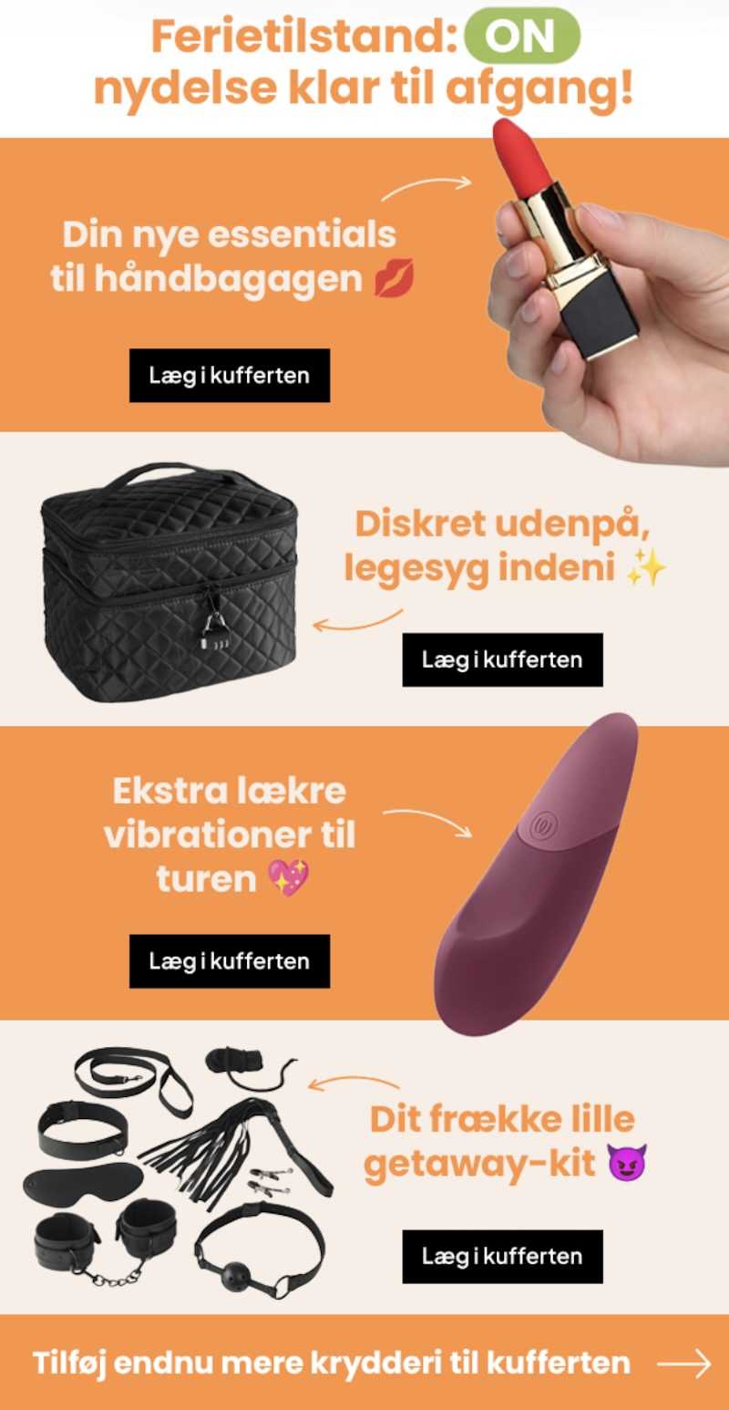 Sommeferie med vibrator og orgasmer